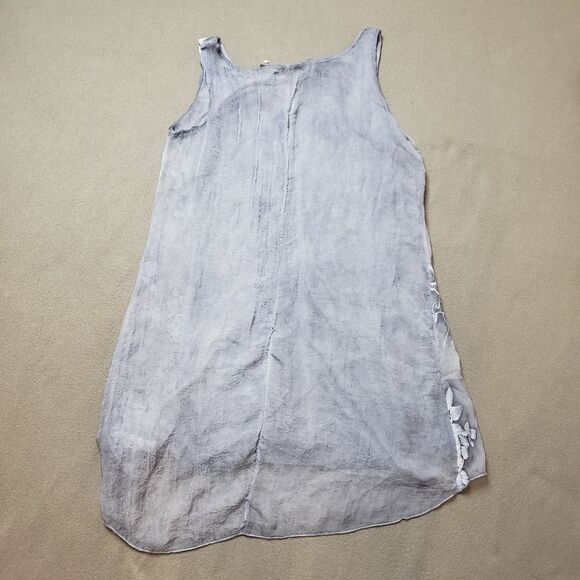 Minkas layered tunic tank top with lace accents size small - Picture 2 of 8